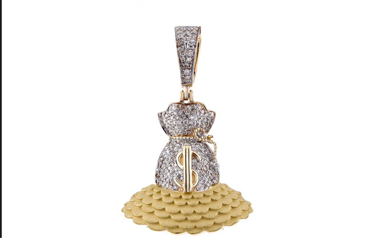 .45ct Diamond Money Bag Pendant