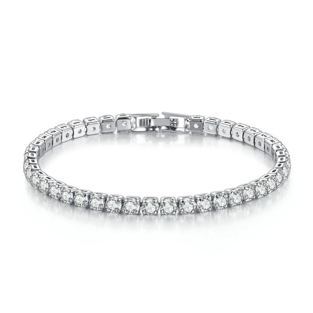4mm Cubic Zirconia Tennis Bracelet
