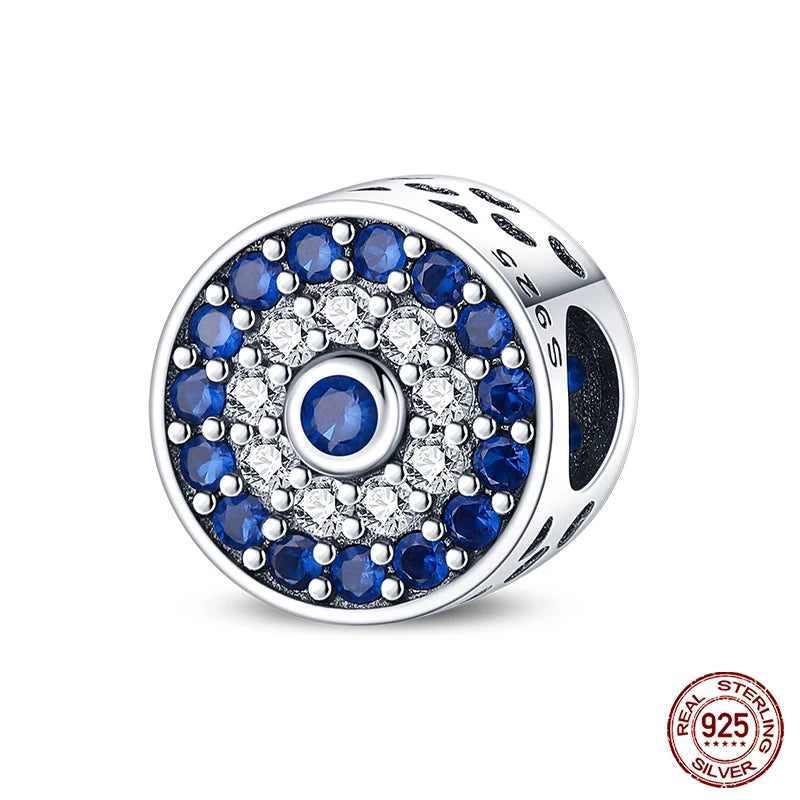 100% Real 925 Sterling Silver Classic Devil's Eye Charms