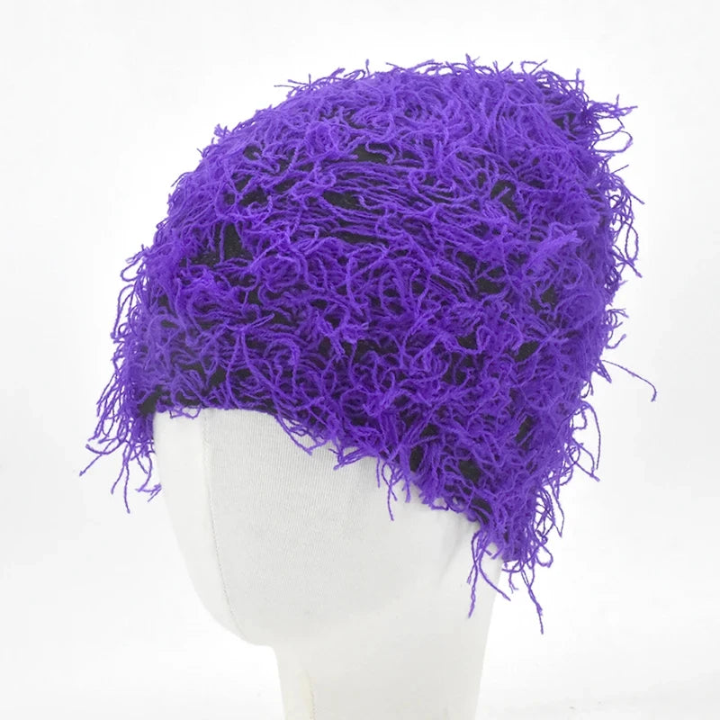 Balaclava Distressed Knitted Caps Full Face Ski Mask