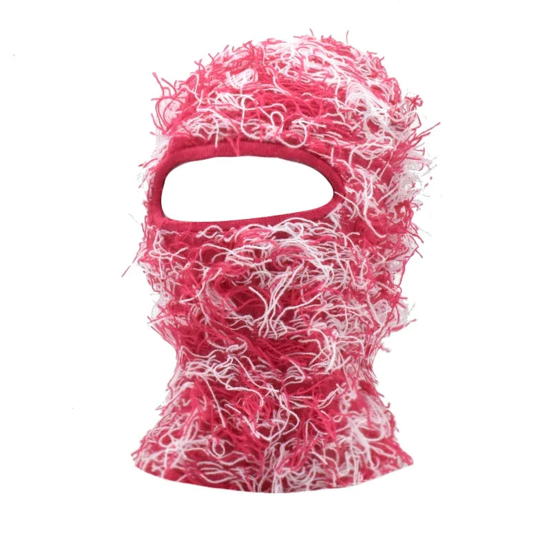 Balaclava Distressed Knitted Caps Full Face Ski Mask