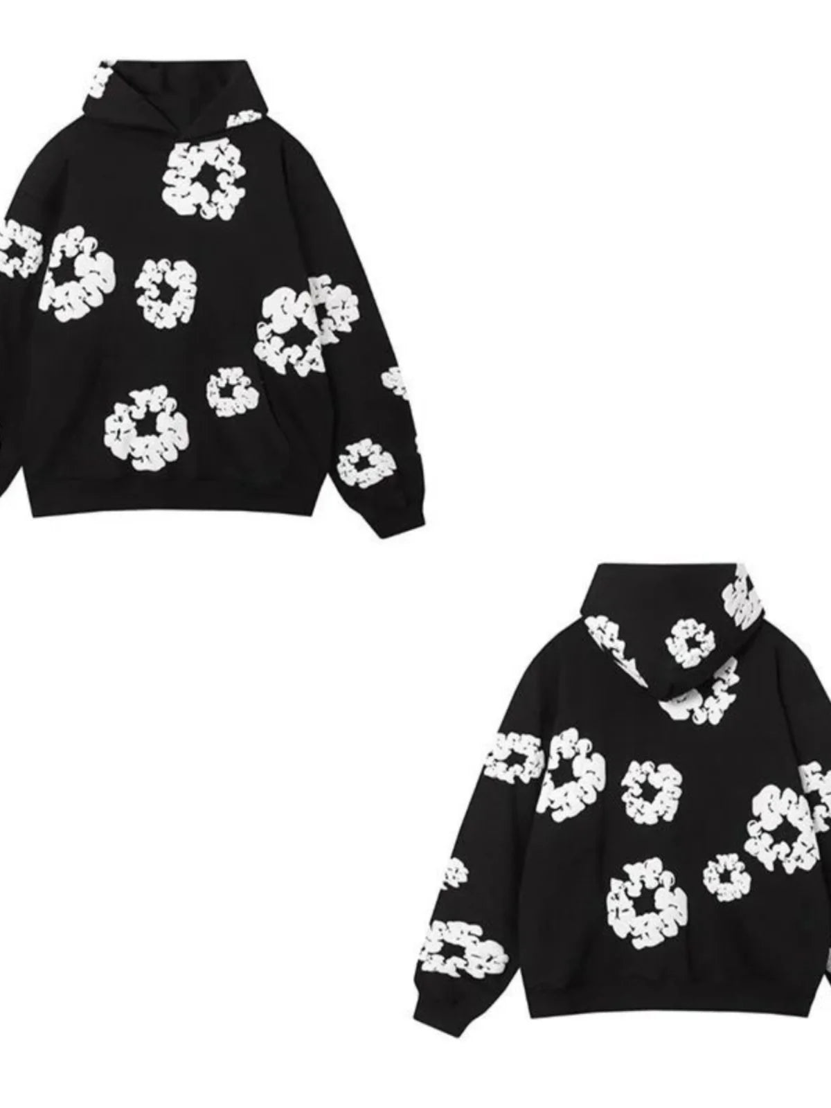 Loose Printed Hoodie