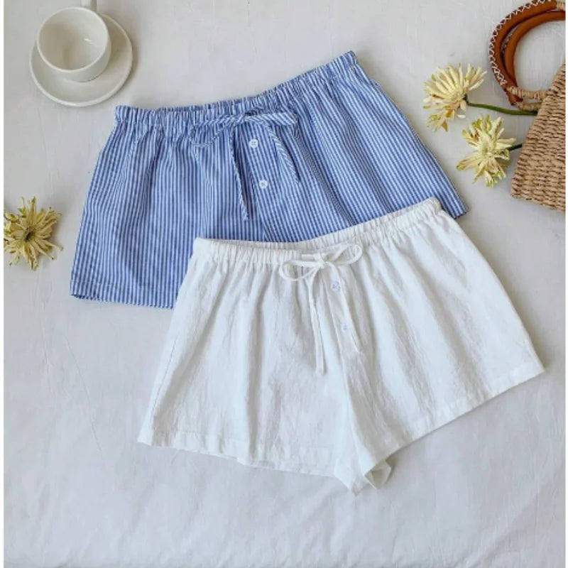 Elegant Beach Party Club Shorts Casual Loose Wide Leg Pants