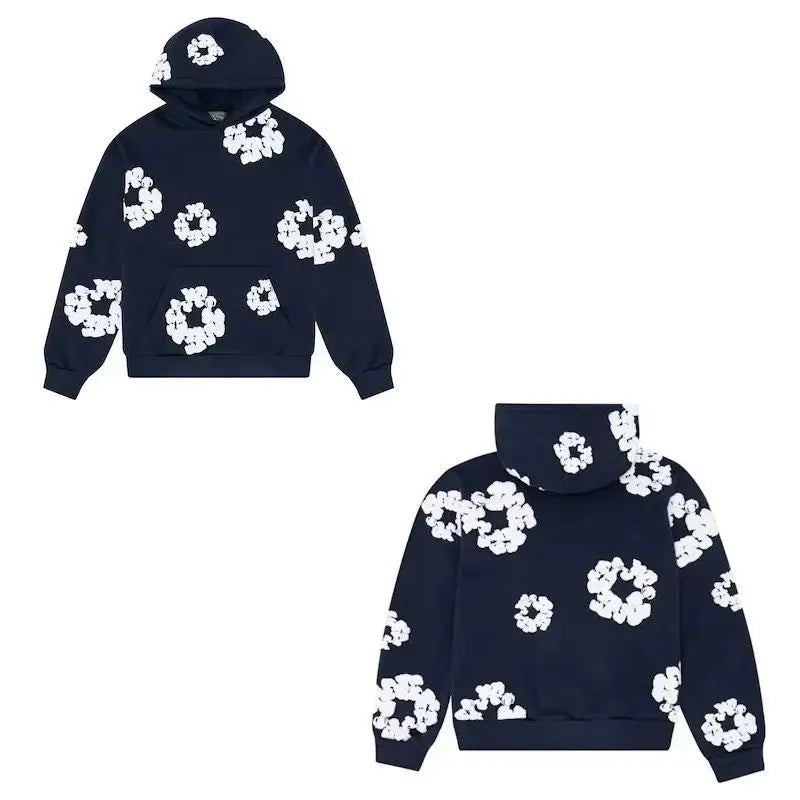 Loose Printed Hoodie