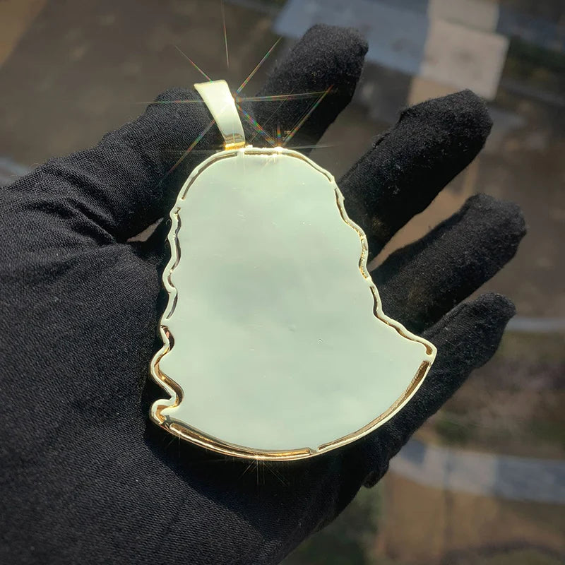 5A+ Cubic Zirconic Iced Out JESUS PIECE Pendants