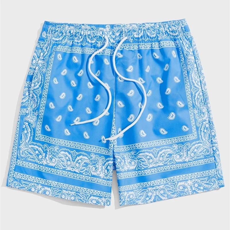 Classic Perris Pattern Beach Shorts