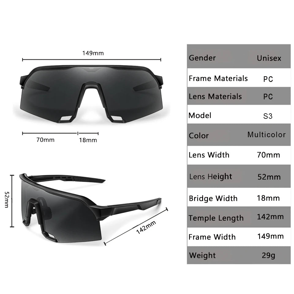 Sunglasses UV400 Protection 5 colors Big Frame