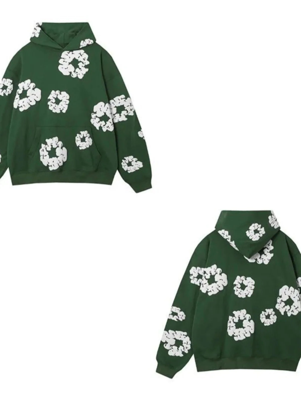 Loose Printed Hoodie