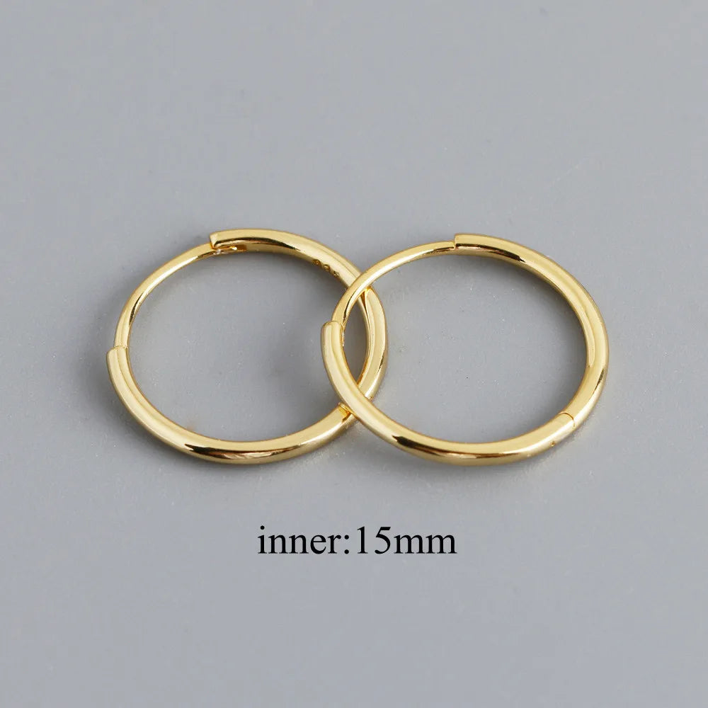 925 Sterling Hoop Earrings