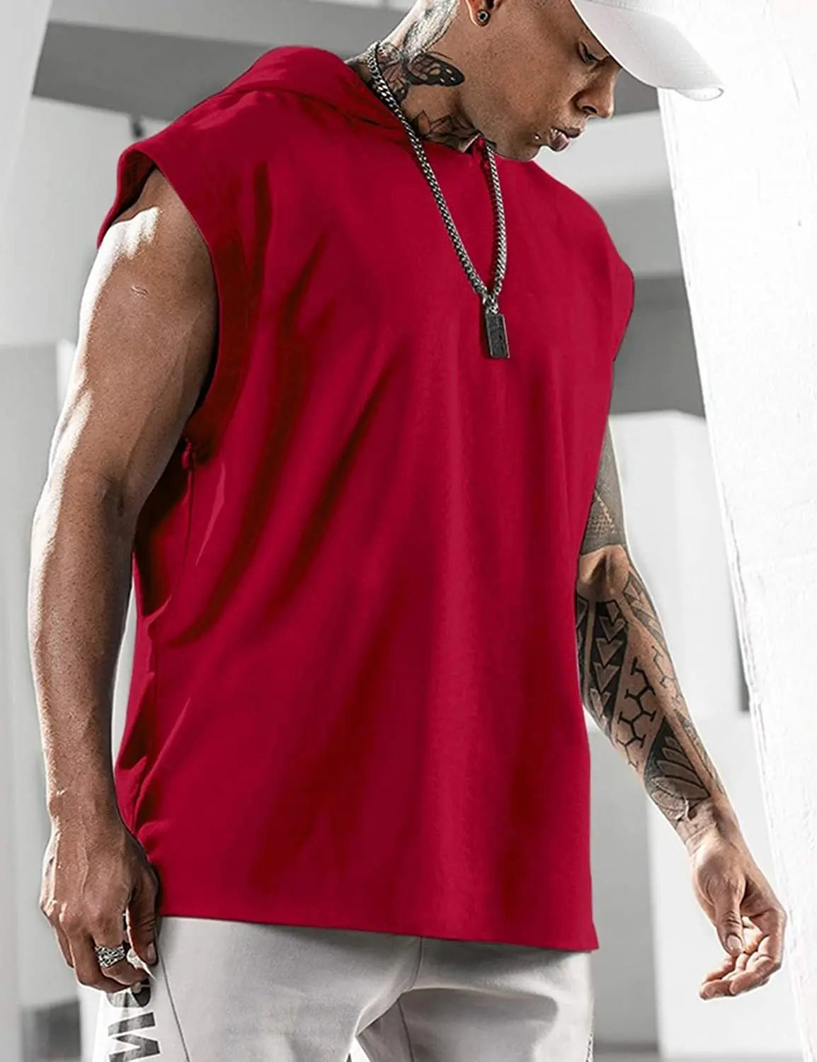 Men's Sports Sleeveless Hoodie
