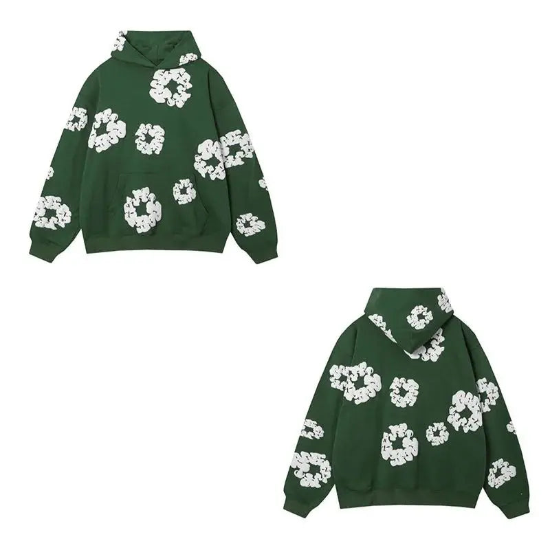 Loose Printed Hoodie