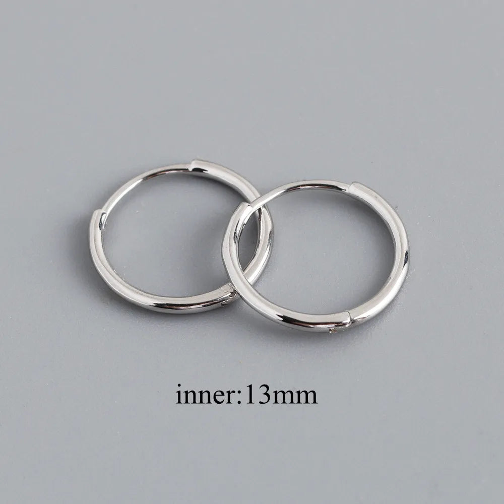 925 Sterling Hoop Earrings