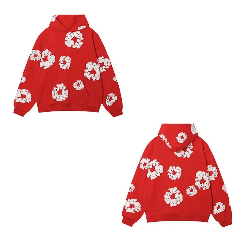 Loose Printed Hoodie
