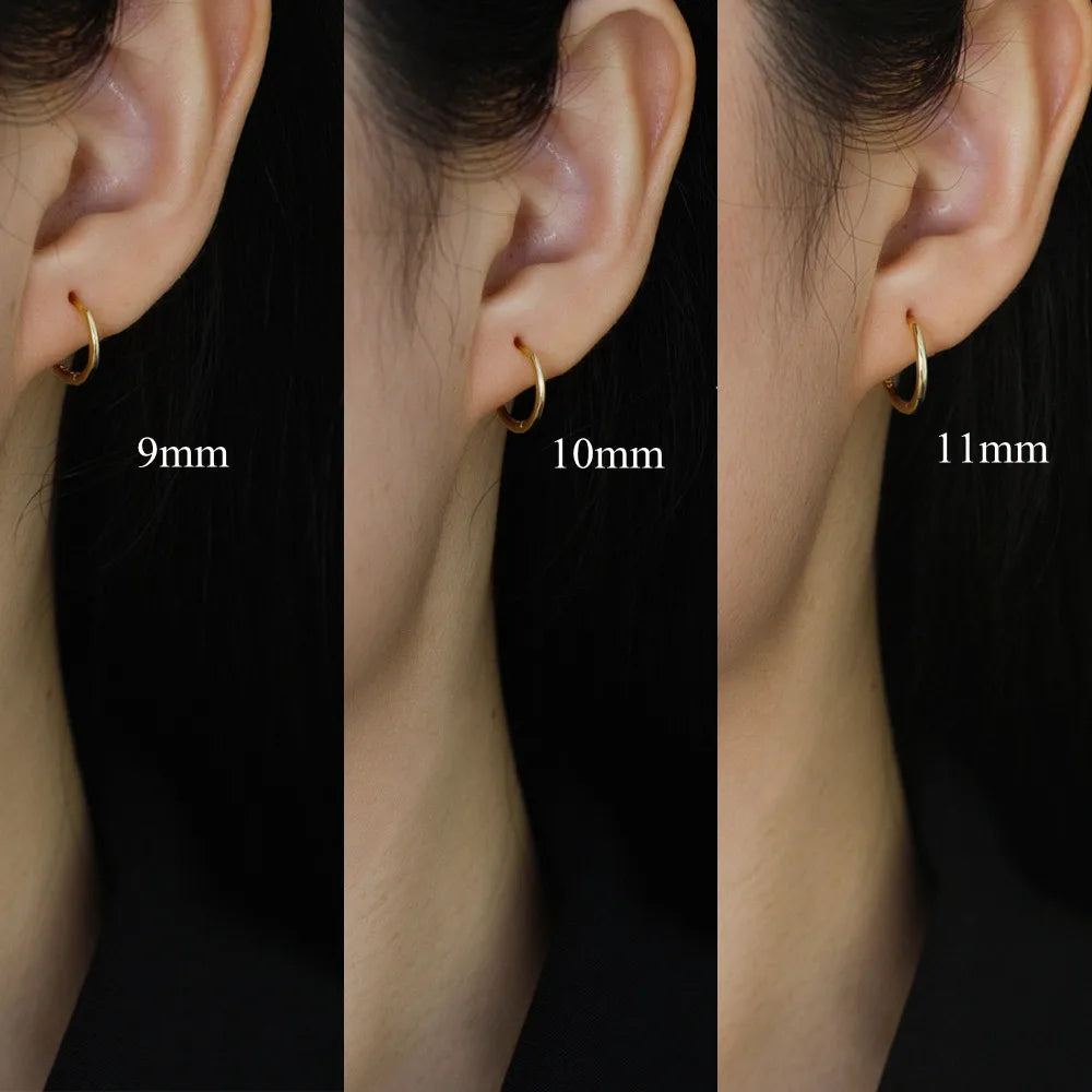 925 Sterling Hoop Earrings