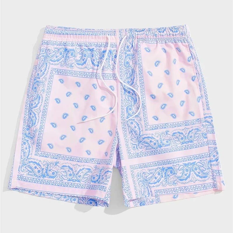 Classic Perris Pattern Beach Shorts