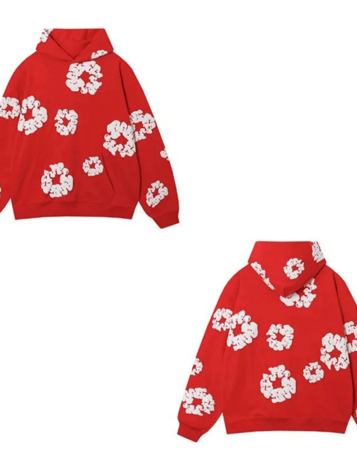 Loose Printed Hoodie