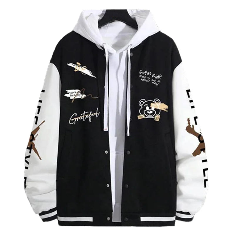 Men's Hooded Long Sleeve Jacket