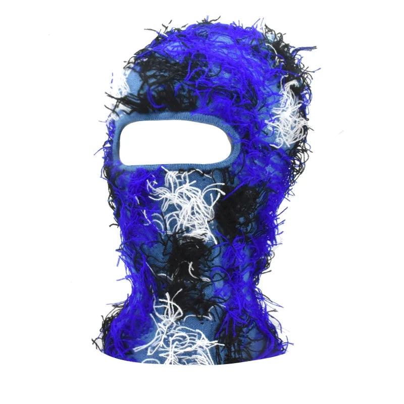 Balaclava Distressed Knitted Caps Full Face Ski Mask