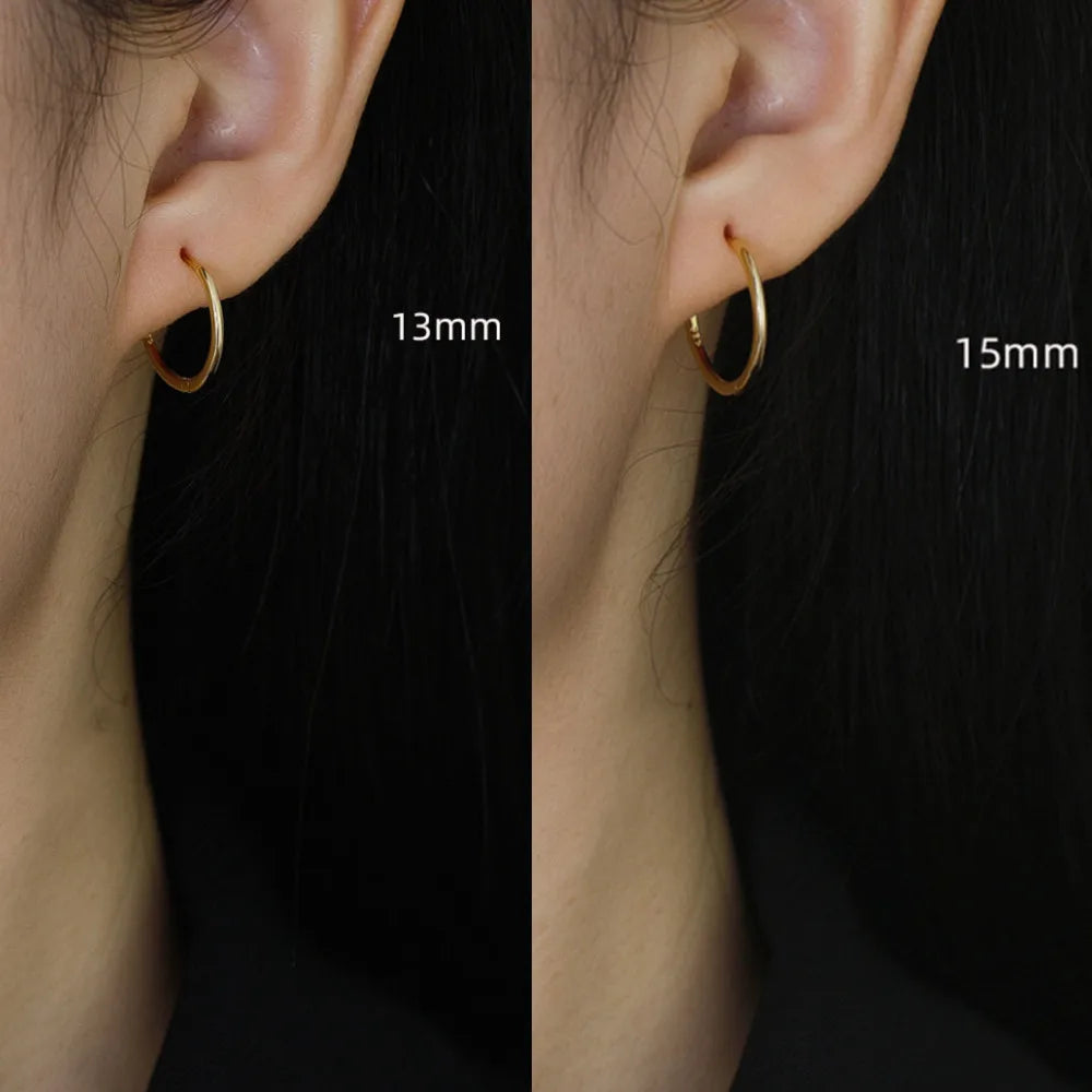925 Sterling Hoop Earrings