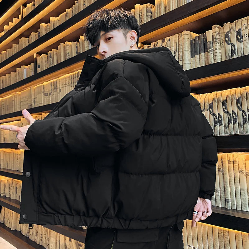 Men Harajuku Colorful Bubble Coat