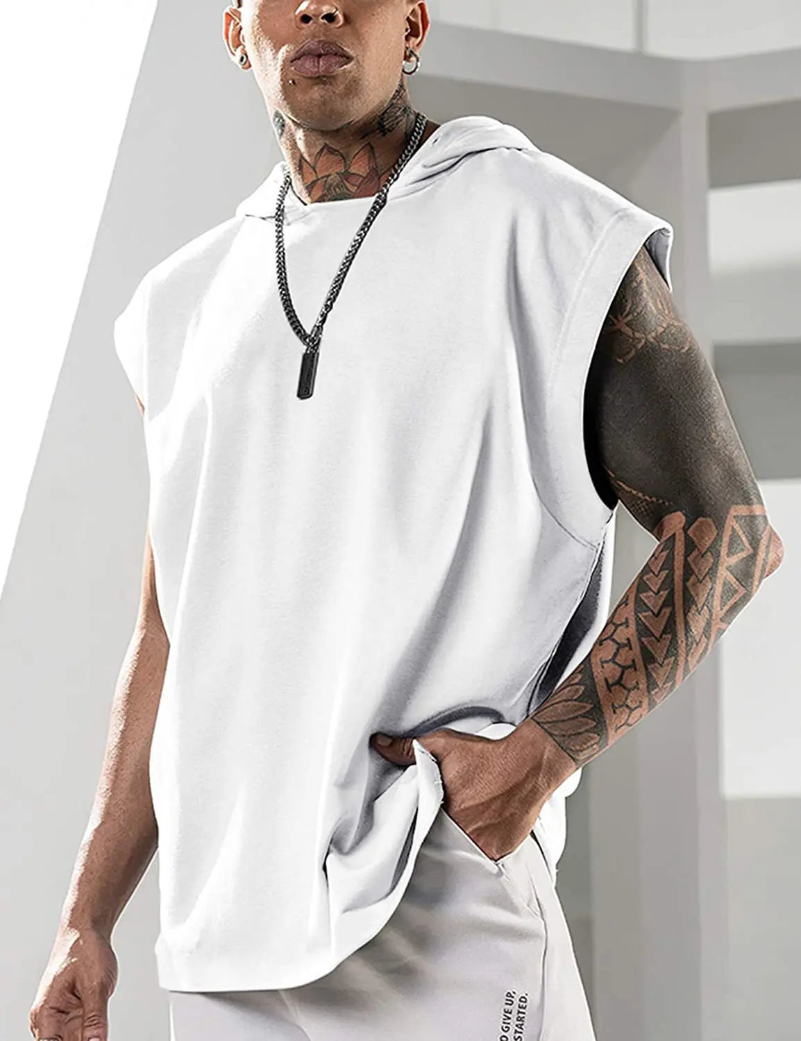 Men's Sports Sleeveless Hoodie