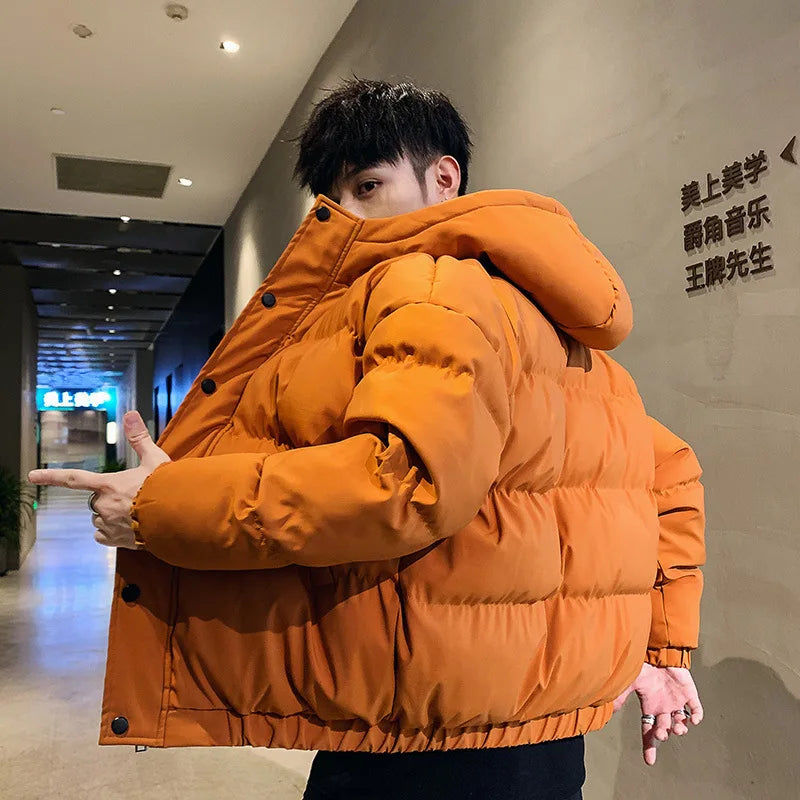 Men Harajuku Colorful Bubble Coat