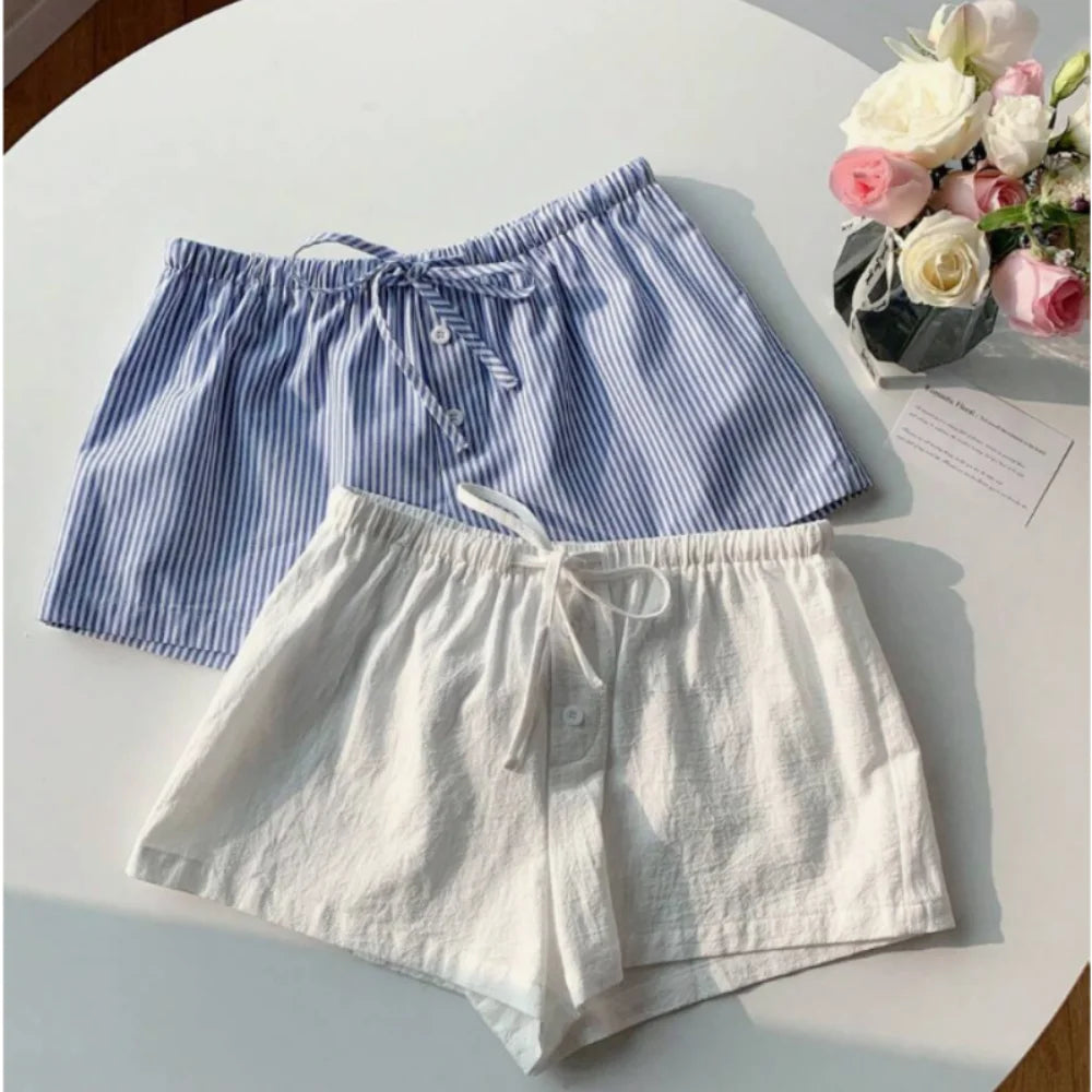 Elegant Beach Party Club Shorts Casual Loose Wide Leg Pants