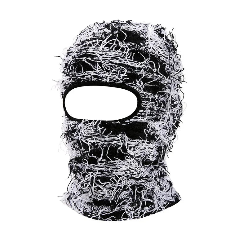 Balaclava Distressed Knitted Caps Full Face Ski Mask