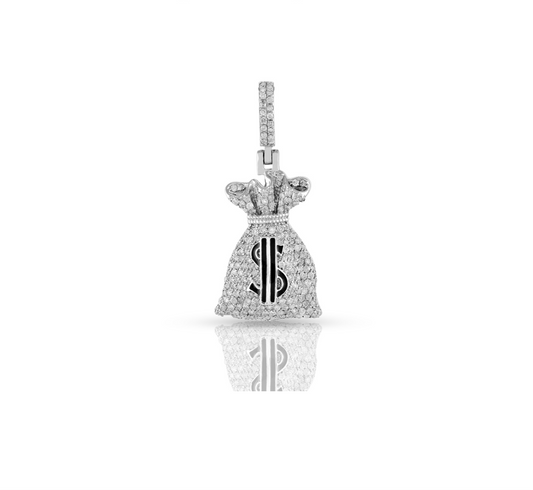 Diamond Money Bag Pendant