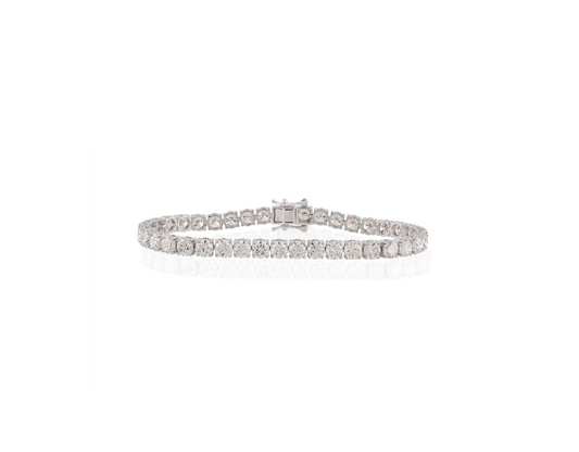 12.67ct Diamond Tennis Bracelet