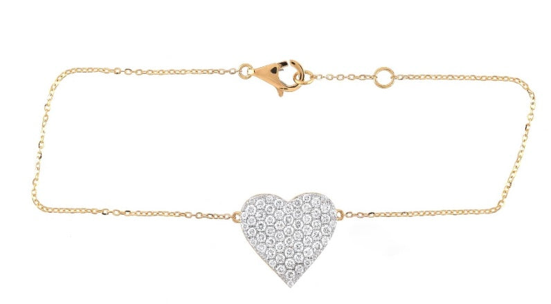 .24ct Diamond Heart Bracelet