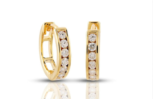 .39ct Diamond Hoop Earrings