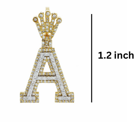 Iced out Initial Pendant