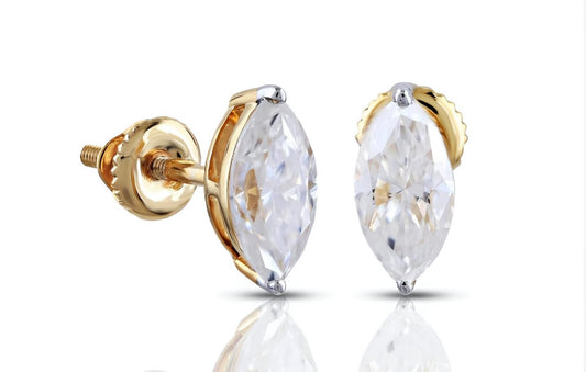 Marquis 1ct Lab Grown Diamond Earring Studs