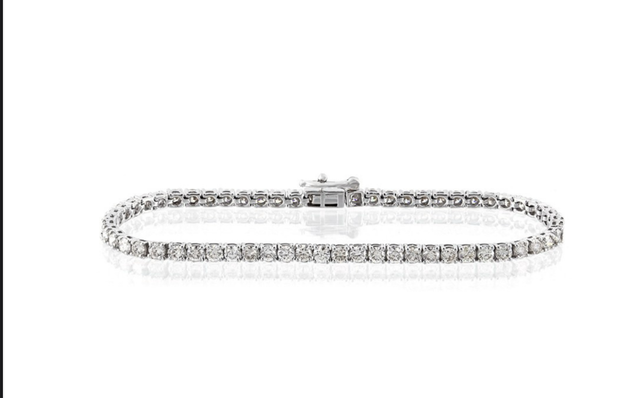 3.77ct Diamond Tennis Bracelet
