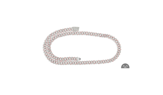 8MM 22inch Lab Grown Diamond Cuban Link Necklace