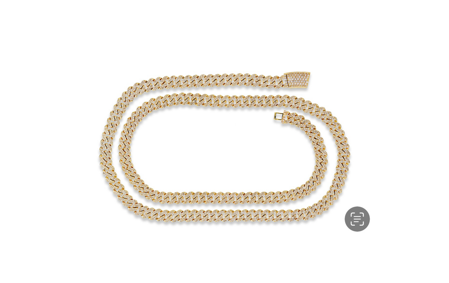6MM 24inch Lab Grown Diamond Cuban Link Necklace