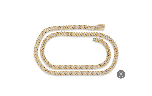 6MM 24inch Lab Grown Diamond Cuban Link Necklace