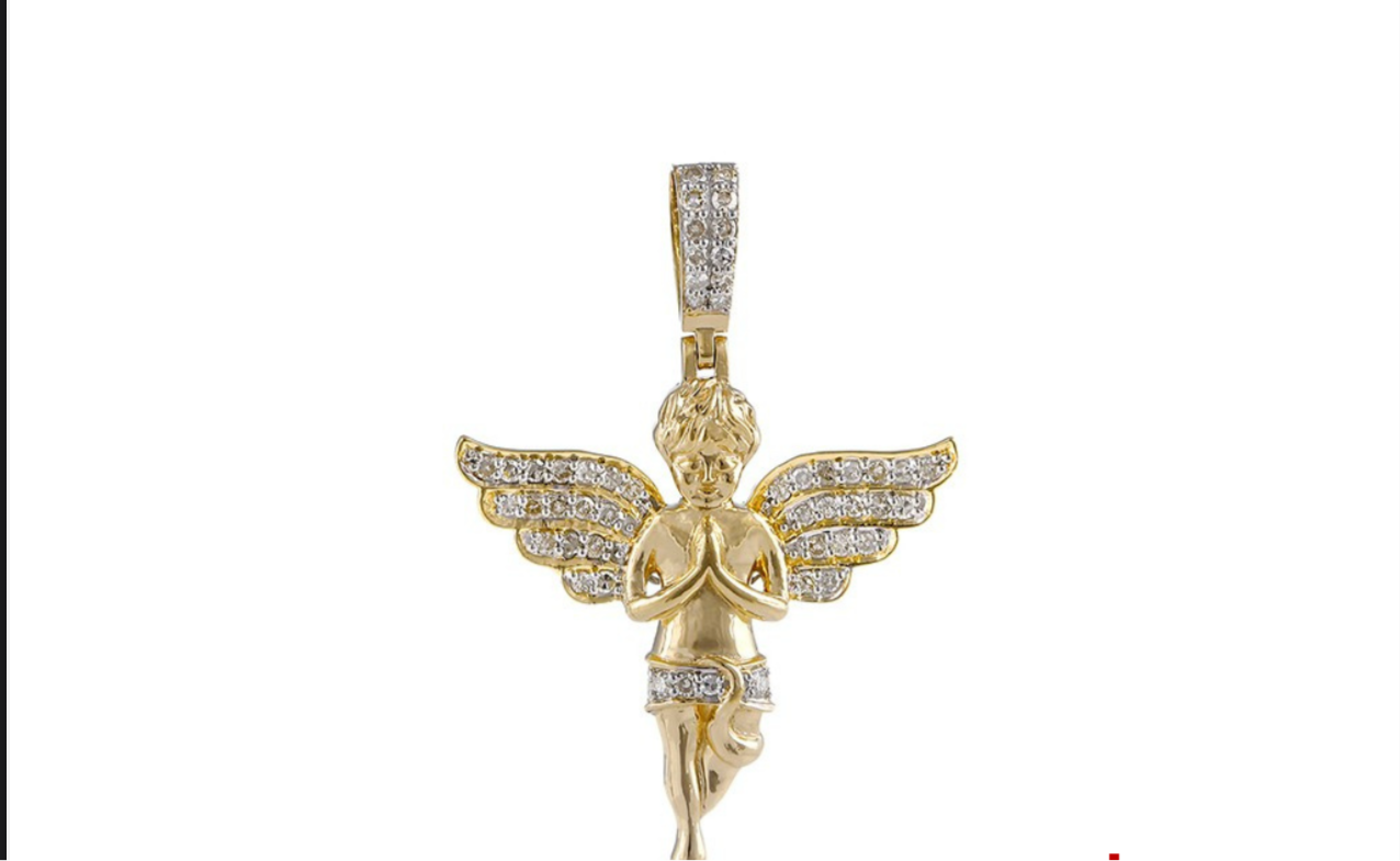 .77ct Diamond Angel Pendant