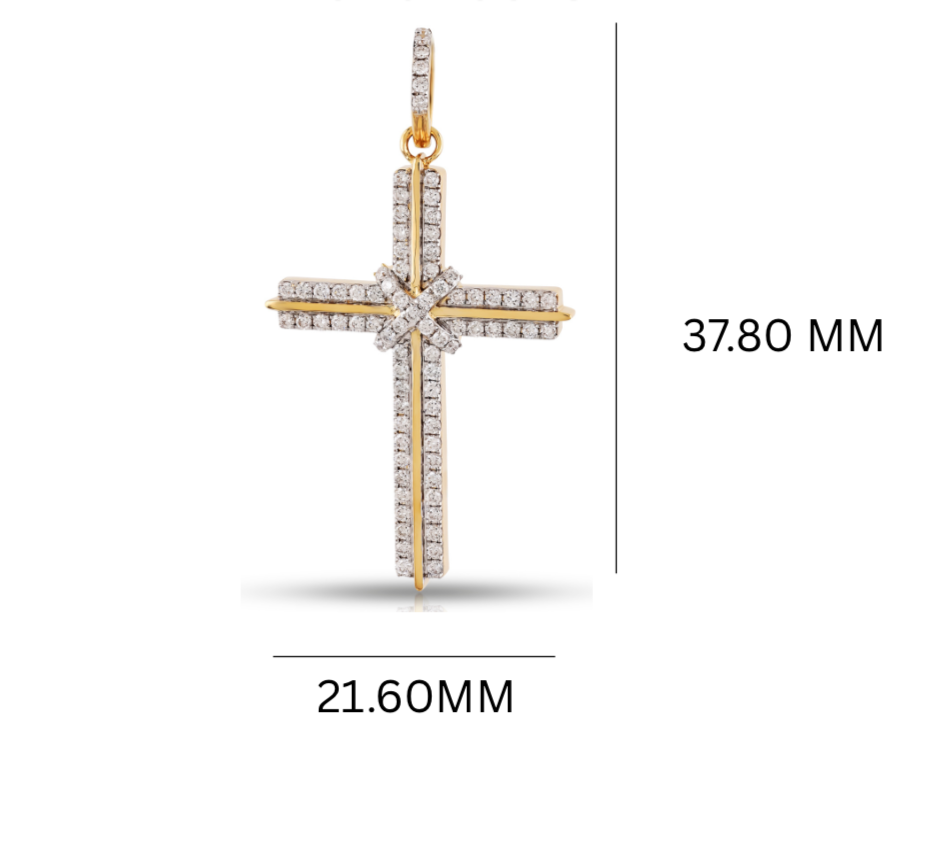 Iced Out Diamond Cross