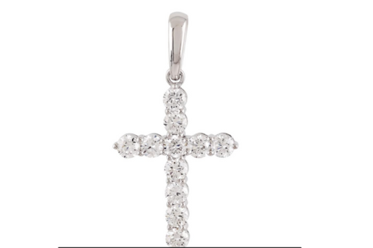 1.53Ct Diamond Cross Pendant