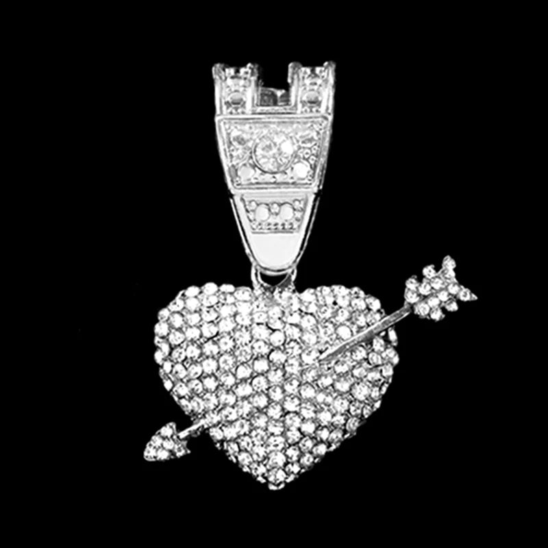 Men Women Necklace CZ Stainless steel Chain Necklace Pendant