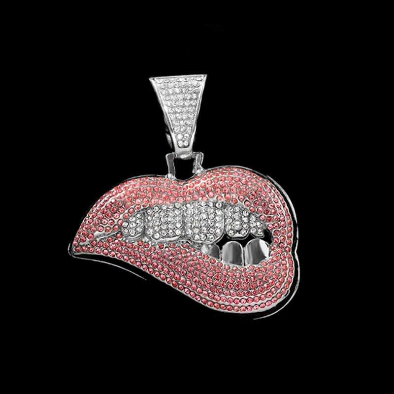Men Women Necklace CZ Stainless steel Chain Necklace Pendant
