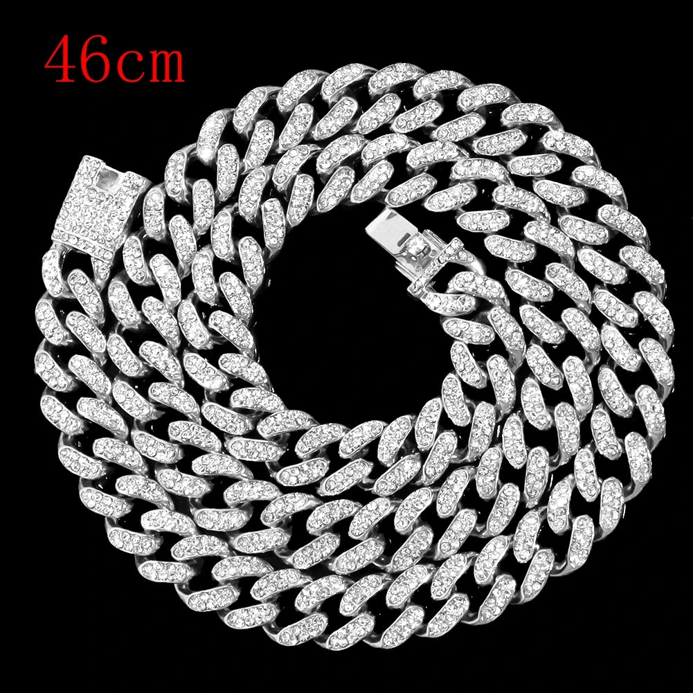 Men Women Necklace CZ Stainless steel Chain Necklace Pendant