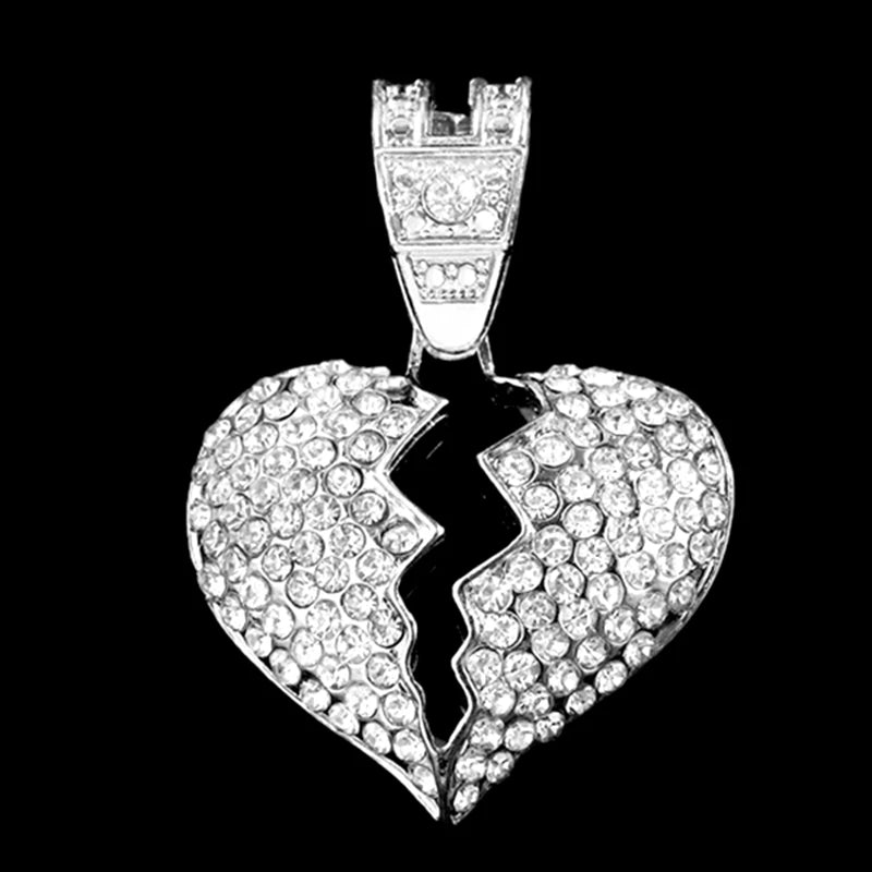 Men Women Necklace CZ Stainless steel Chain Necklace Pendant