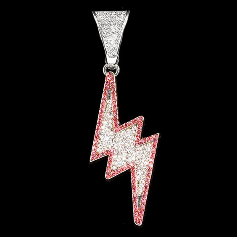 Men Women Necklace CZ Stainless steel Chain Necklace Pendant