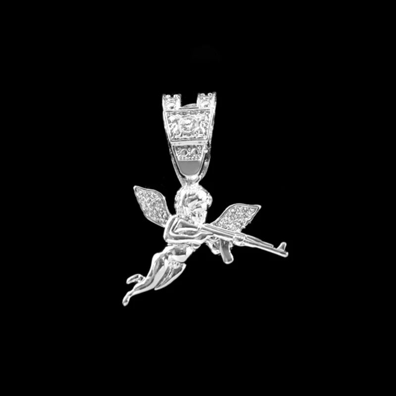Men Women Necklace CZ Stainless steel Chain Necklace Pendant