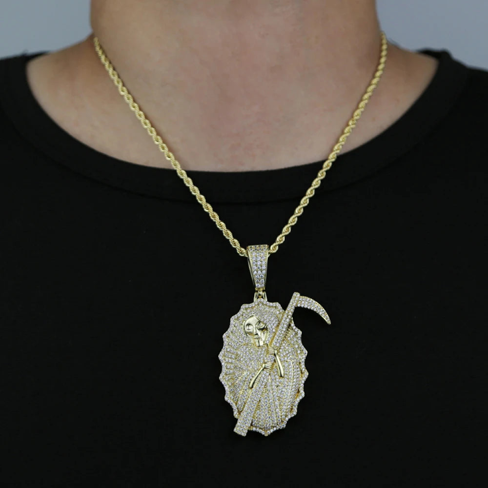 New Grim Reaper Death Pendant