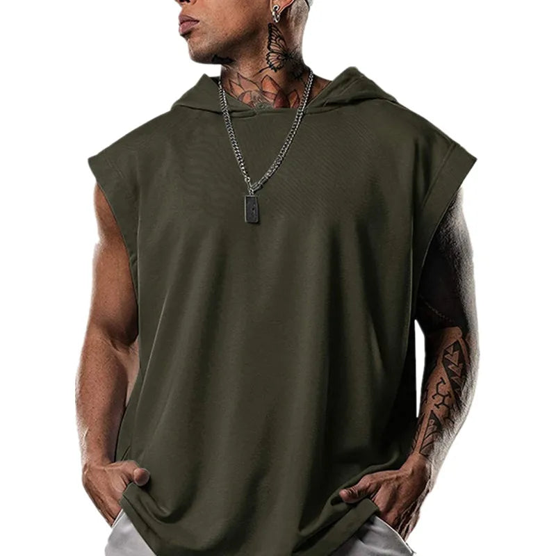 Men's Sports Sleeveless Hoodie