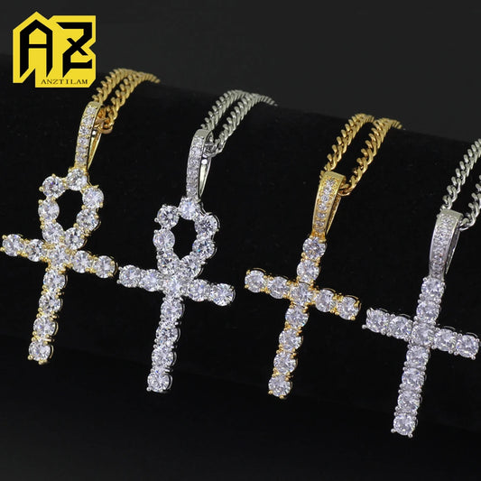 Cross Necklace Full Rhinestone